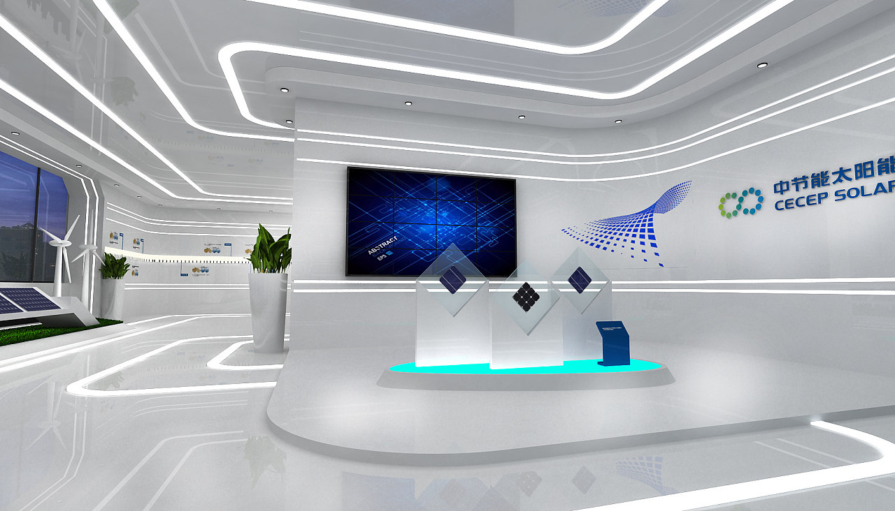 中節(jié)太陽能 展廳裝修設(shè)計(jì)(圖2)