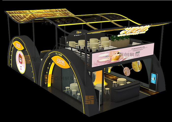 艾美e族 廣州美博會展臺設(shè)計(圖2)