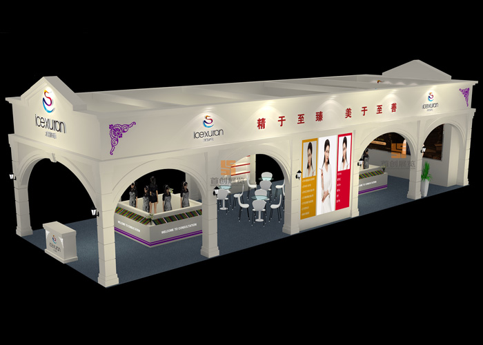 冰潔繡苑 美博會(huì)展臺(tái)設(shè)計(jì)(圖3)