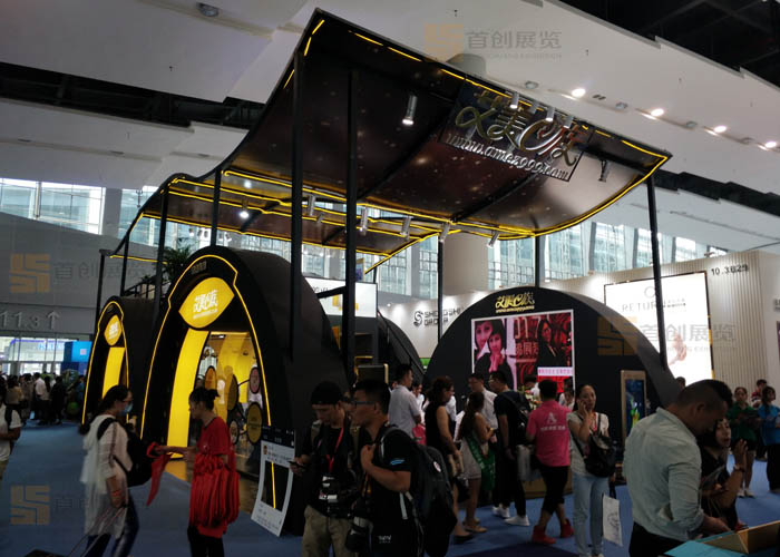 艾美e族 廣州美博會展臺設(shè)計(圖3)